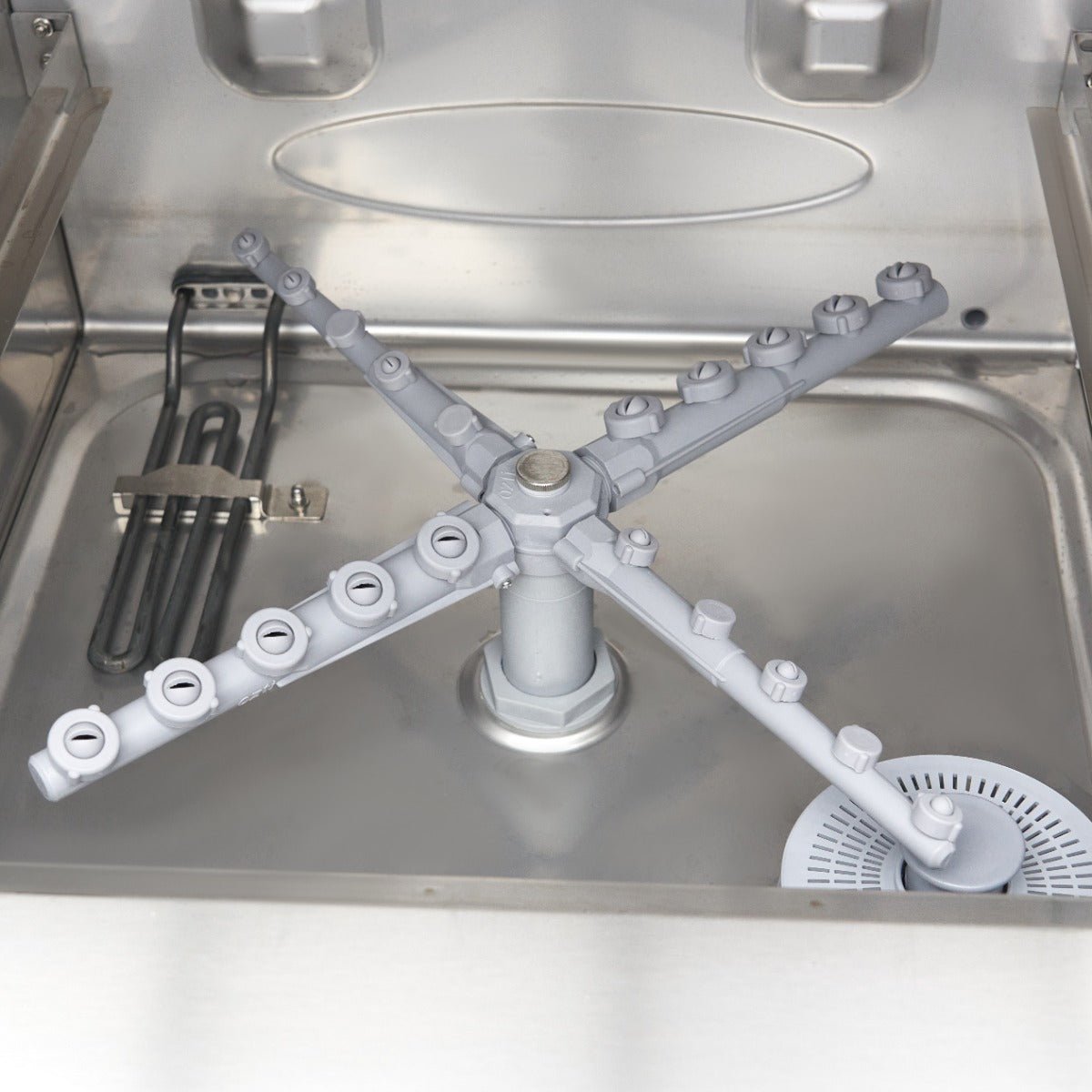 Maxima Undercounter Dishwasher 50 x 50cm - with Rinse Aid Pump - Digital Display - 230V - RVSVoordeel
