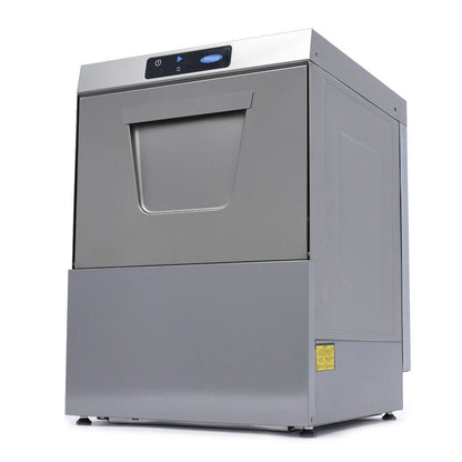Maxima Undercounter Dishwasher 50 x 50cm - with Rinse Aid Pump - Digital Display - 400V - RVSVoordeel