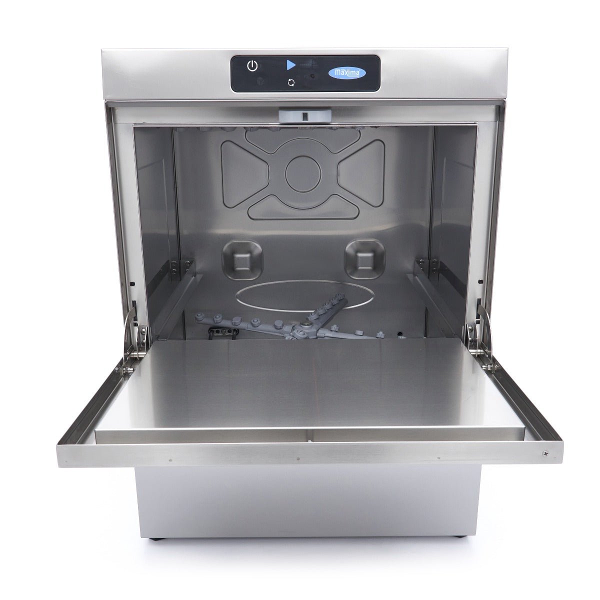 Maxima Undercounter Dishwasher 50 x 50cm - with Rinse Aid Pump - Digital Display - 400V - RVSVoordeel