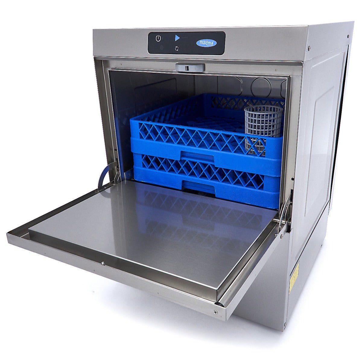 Maxima Undercounter Dishwasher 50 x 50cm - with Rinse Aid Pump - Digital Display - 400V - RVSVoordeel