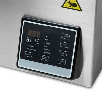 Maxima Vacuum Pack Machine 29cm Seal - W35 x D30 x H11cm Chamber - No Oil - RVSVoordeel