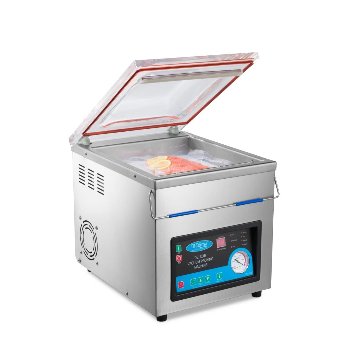 Maxima Vacuum Pack Machine 30cm Seal - W32 x D37 x H18.5cm Chamber - RVSVoordeel