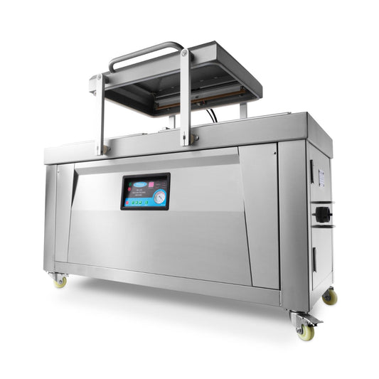 Maxima Vacuum Pack Machine 60cm Double-sided Seal - 2* W76 x D60 x H16cm Double Chamber - RVSVoordeel