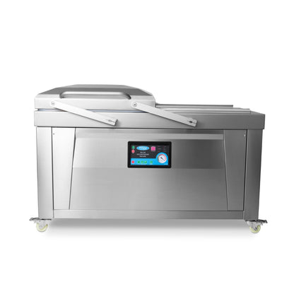 Maxima Vacuum Pack Machine 60cm Double-sided Seal - 2* W76 x D60 x H16cm Double Chamber - RVSVoordeel
