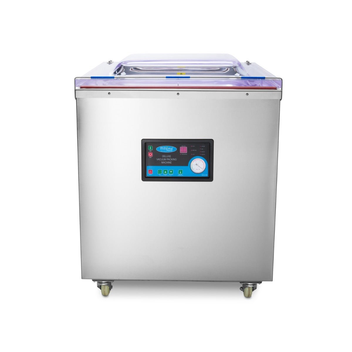 Maxima Vacuum Pack Machine 70cm Double-sided Seal - W72 x D61 x H21,5cm Chamber - RVSVoordeel