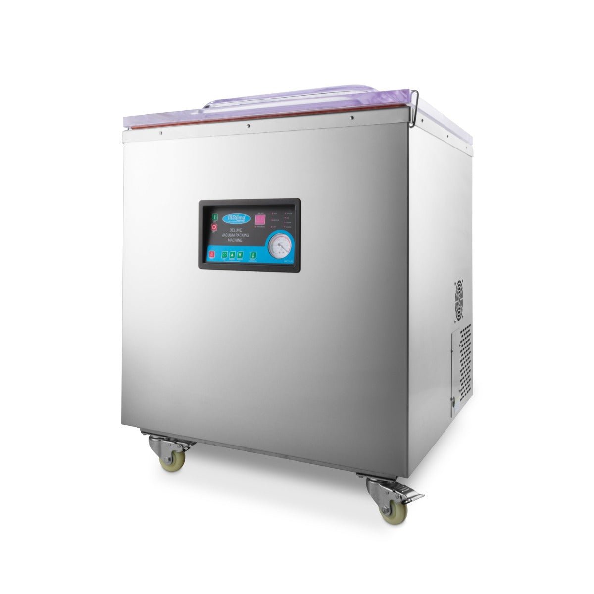 Maxima Vacuum Pack Machine 70cm Double-sided Seal - W72 x D61 x H21,5cm Chamber - RVSVoordeel