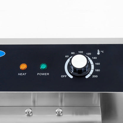 Maxima Frituurpan - 45 L - 1 Mand - met Tapkraan - 400V