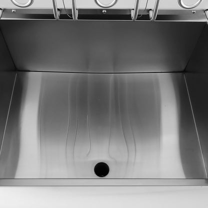Maxima Frituurpan - 45 L - 1 Mand - met Tapkraan - 400V
