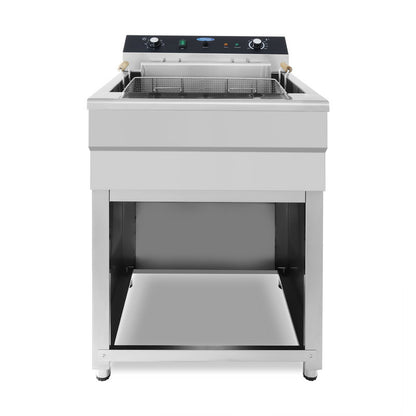 Maxima Frituurpan - 45 L - 1 Mand - met Tapkraan - 400V