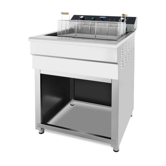 Maxima Frituurpan - 45 L - 1 Mand - met Tapkraan - 400V