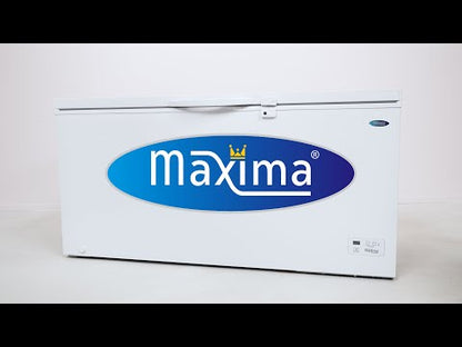 Maxima Chest Freezer 488L - on Wheels - incl Hanging Basket