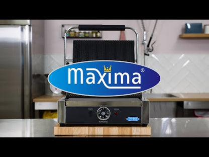 Maxima Contact Grill 33,5cm Grooved - Single Grill Plate
