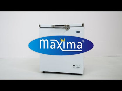 Maxima Chest Freezer 140L - 2 Wheels - Compact