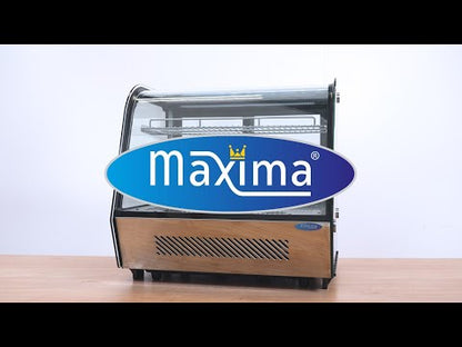 Maxima Display Fridge - 120L - 70cm - Rear Sliding Doors