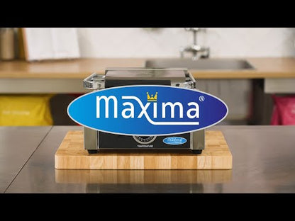Maxima Contact Grill 22cm Grooved - Single Grill Plate