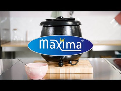 Maxima Soup Kettle 10L - Removable Inner Pot - with Spoon Recess