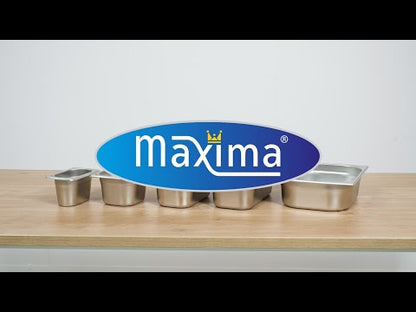 Maxima Gastronorm Container - 1/2 GN - Stainless Steel