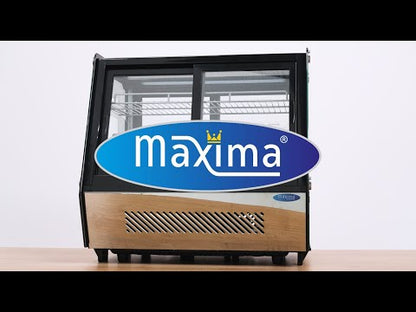 Maxima Display Fridge - 125L - 71cm - Front and Rear Sliding Doors