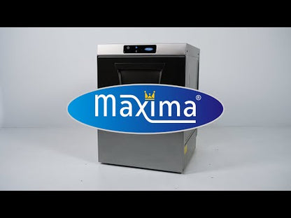 Maxima Undercounter Dishwasher 50 x 50cm - with Drain, Rinse Aid and Soap Pump - Digital Display - 230V
