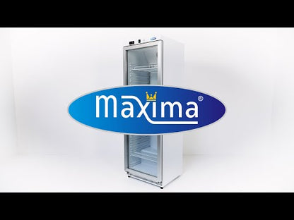 Maxima Fridge 400L - 4 Adjustable Shelves - White
