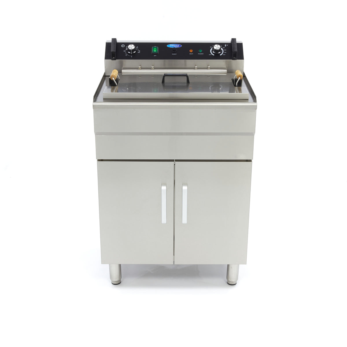 Maxima Frituurpan - 35 L - 1 Mand - met Tapkraan - 400V