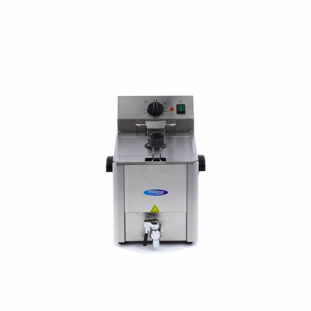 Maxima Frituurpan - 8 L - 1 Mand - met Tapkraan
