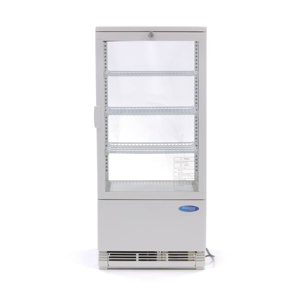 Maxima Mini Koelvitrine - 78 L - 43 cm - Wit