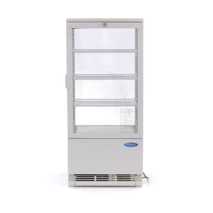 Maxima Mini Koelvitrine - 78 L - 43 cm - Wit
