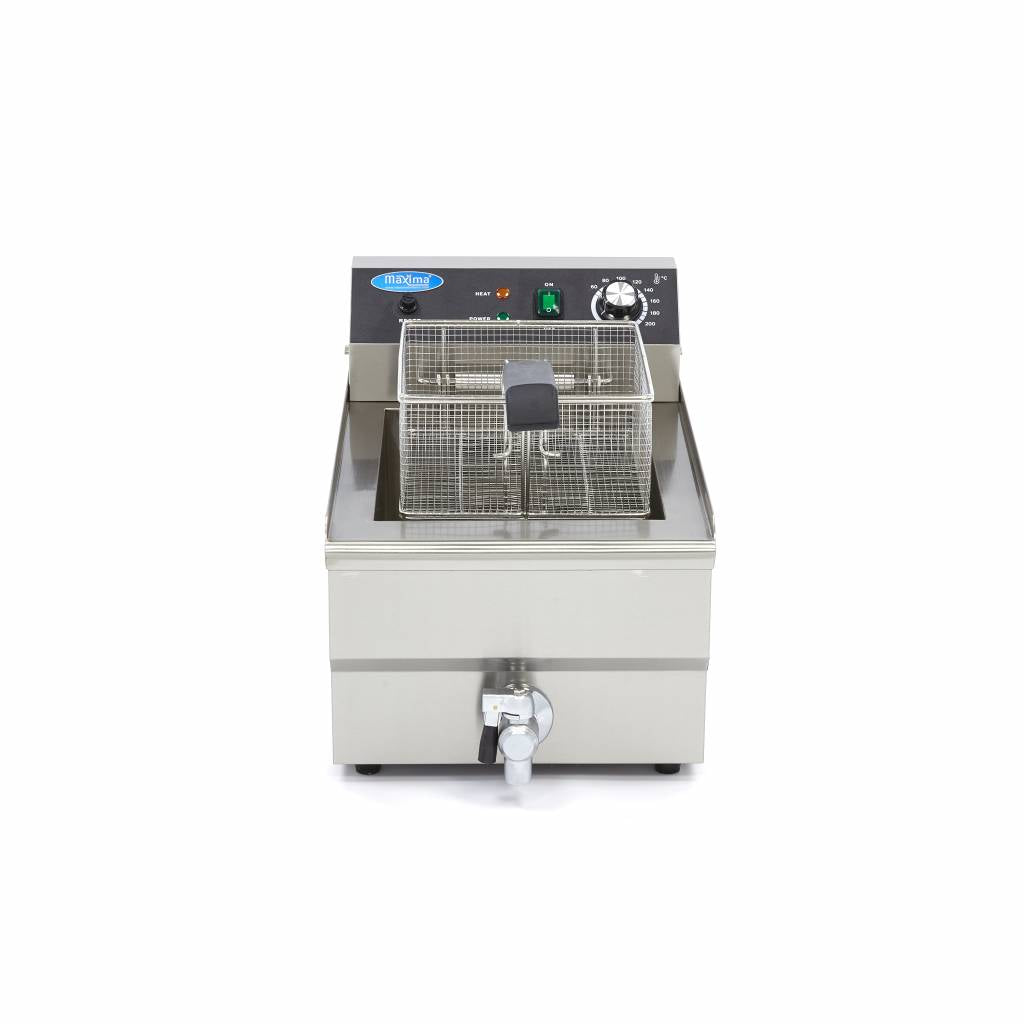 Maxima Frituurpan - 16 L - 1 Mand - met Tapkraan