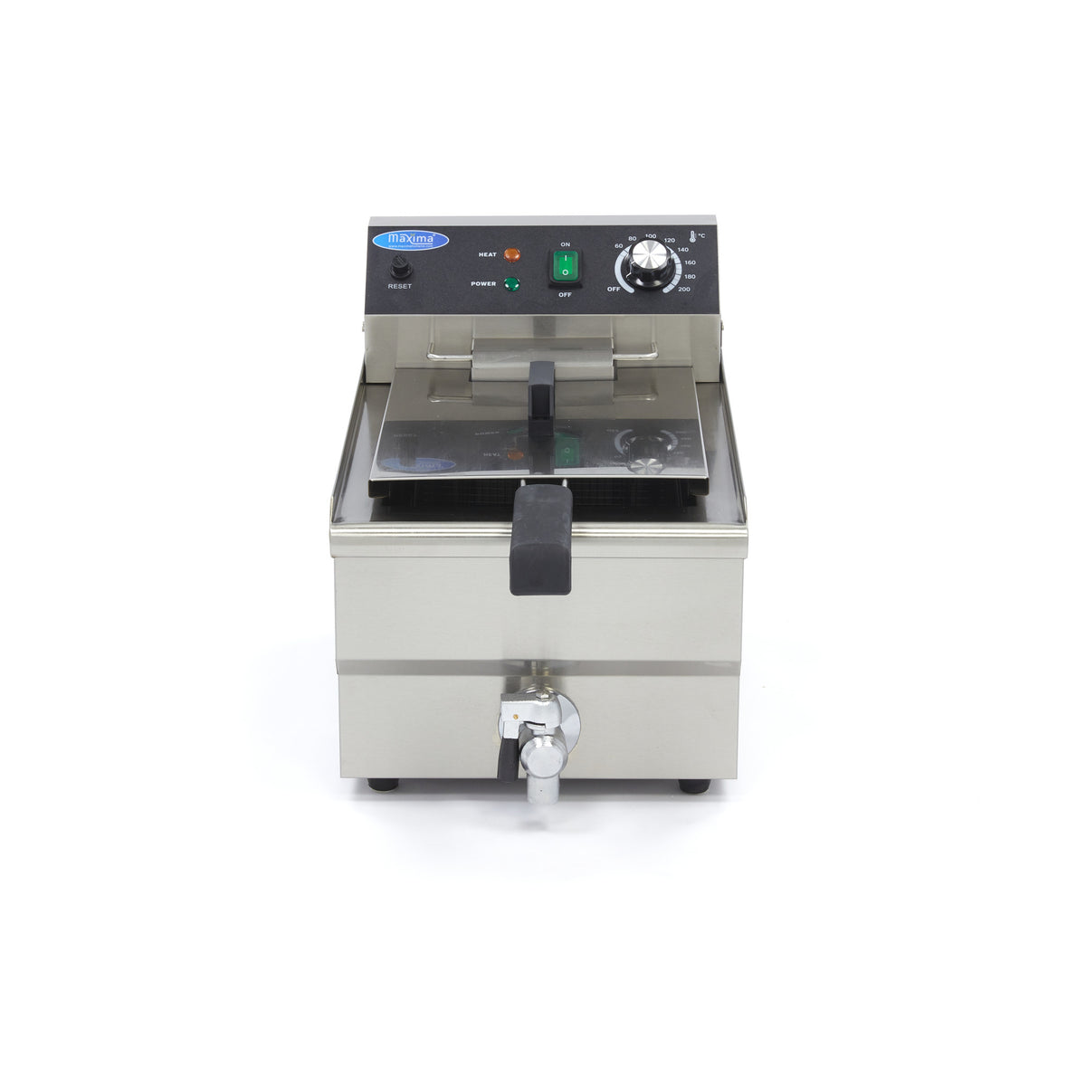 Maxima Frituurpan - 13 L - 1 Mand - met Tapkraan