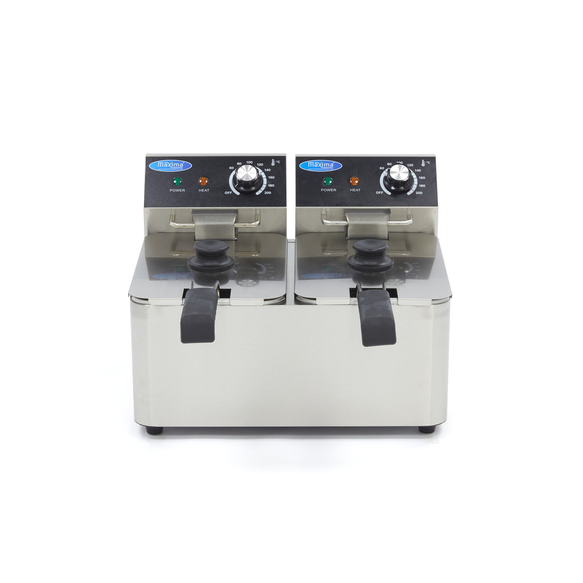 Maxima Frituurpan - 2x 4 L - 2 Manden - tot 1,5 Kg Frites
