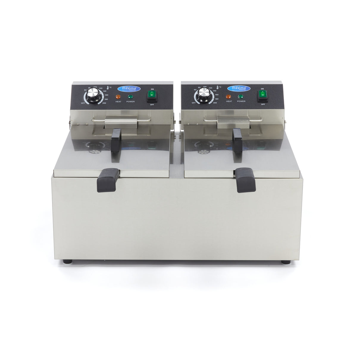 Maxima Frituurpan - 2x 11 L - 2 Manden - tot 2,8 Kg Frites