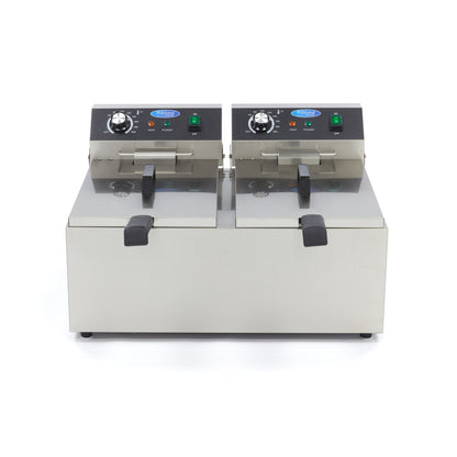 Maxima Frituurpan - 2x 11 L - 2 Manden - tot 2,8 Kg Frites