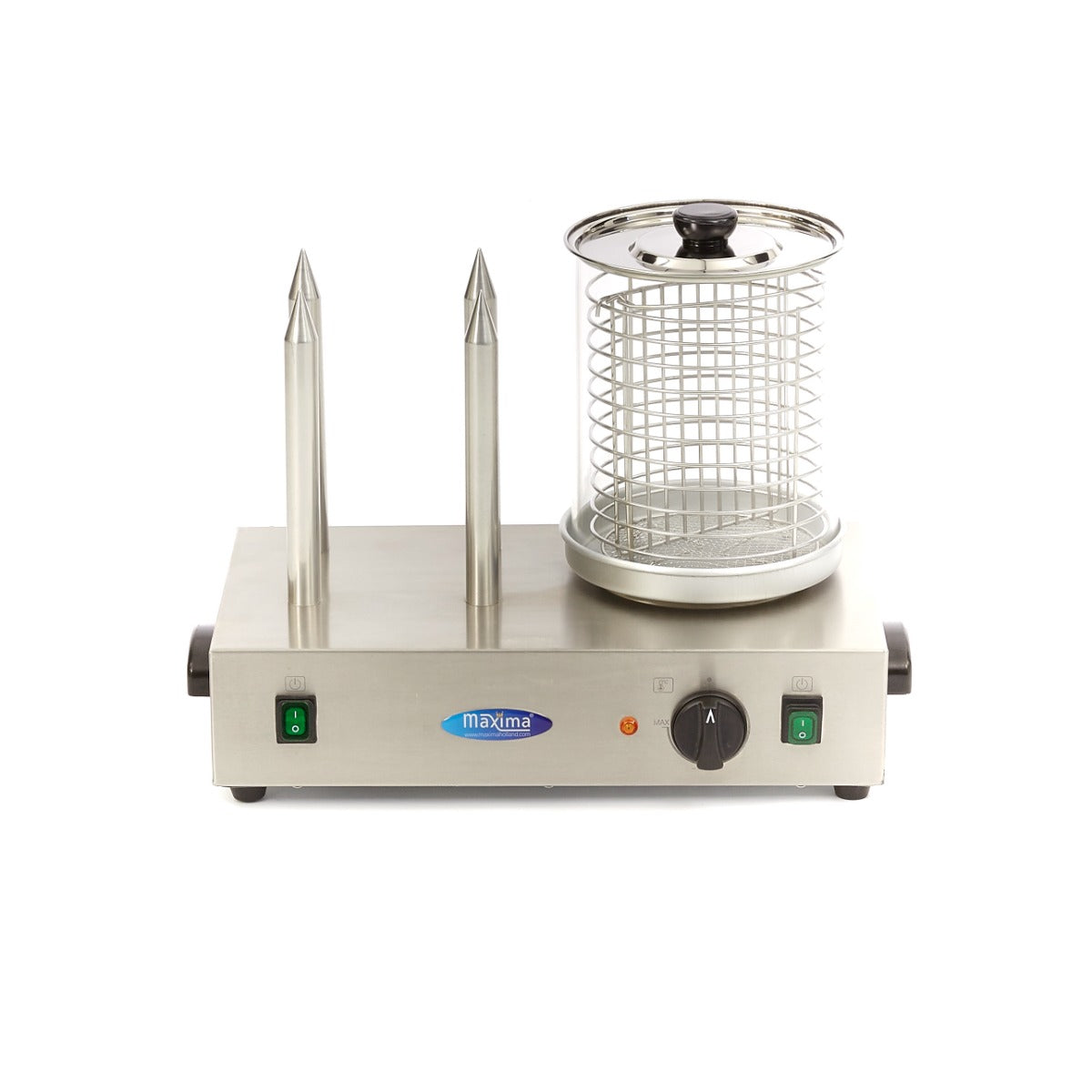 Maxima Worstenwarmer - Ø 20 x 24 cm - Vaatwasbestendig - met 4 Verwarmingsstaven voor Brood