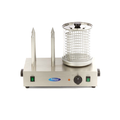 Maxima Worstenwarmer - Ø 20 x 24 cm - Vaatwasbestendig - met 4 Verwarmingsstaven voor Brood