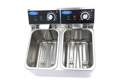 Maxima Frituurpan - 2x 4 L - 2 Manden - tot 1,5 Kg Frites