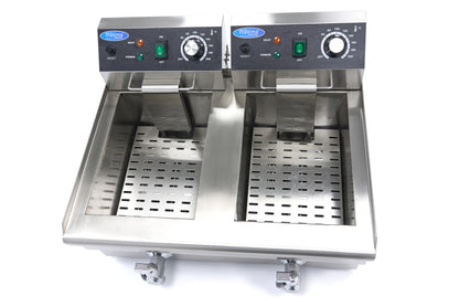 Maxima Frituurpan - 2x 10 L - 2 Manden - met Tapkraan