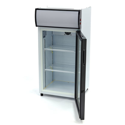 Maxima Mini Fridge 80L - 2 Adjustable Shelves - White