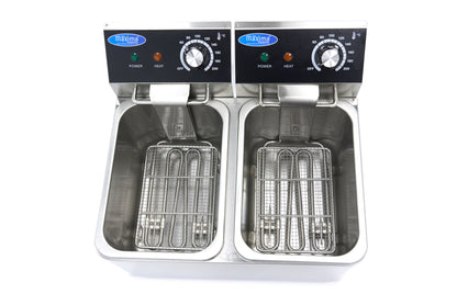 Maxima Frituurpan - 2x 4 L - 2 Manden - tot 1,5 Kg Frites