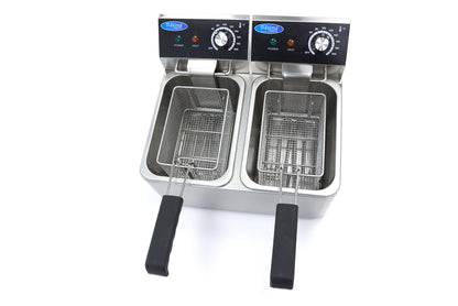 Maxima Frituurpan - 2x 4 L - 2 Manden - tot 1,5 Kg Frites
