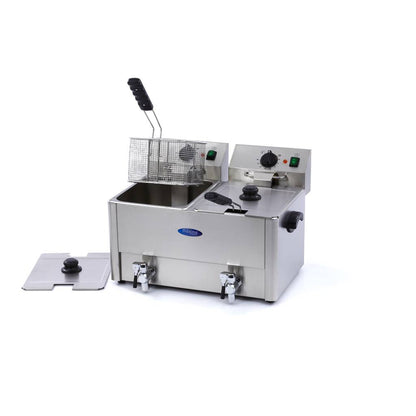 Maxima Frituurpan - 2x 8 L - 2 Manden - met Tapkraan