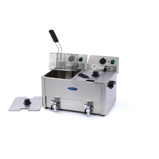 Maxima Frituurpan - 2x 8 L - 2 Manden - met Tapkraan
