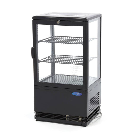 Maxima Display Fridge - 58L - 43cm - Black