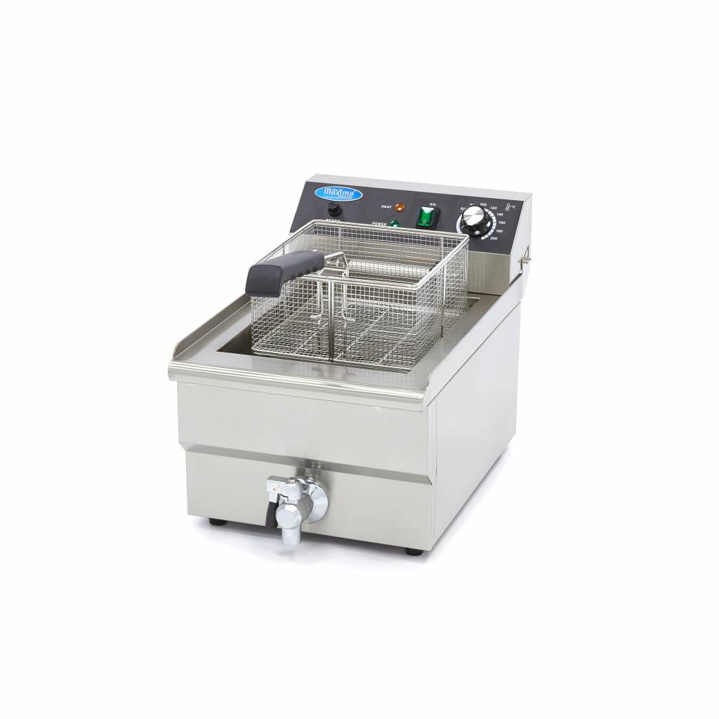 Maxima Frituurpan - 16 L - 1 Mand - met Tapkraan