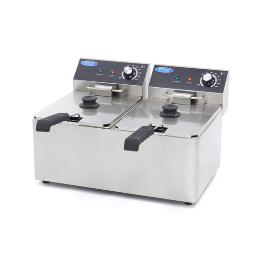 Maxima Frituurpan - 2x 8 L - 2 Manden - tot 2,8 Kg Frites