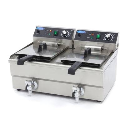 Maxima Frituurpan - 2x 13 L - 2 Manden - met Tapkraan