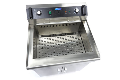Maxima Frituurpan - 35 L - 1 Mand - met Tapkraan - 400V