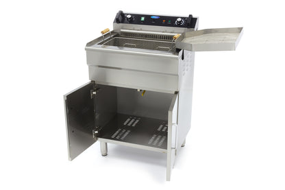 Maxima Frituurpan - 35 L - 1 Mand - met Tapkraan - 400V