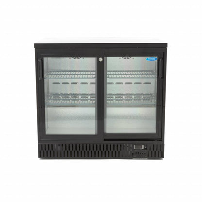 Maxima Drinks Fridge - 2 Sliding Doors - 4 Adjustable Shelves