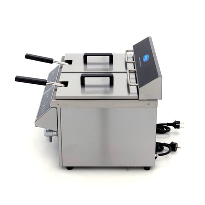 Maxima Frituurpan - 2x 8 L - 2 Manden - met Tapkraan - Inductie